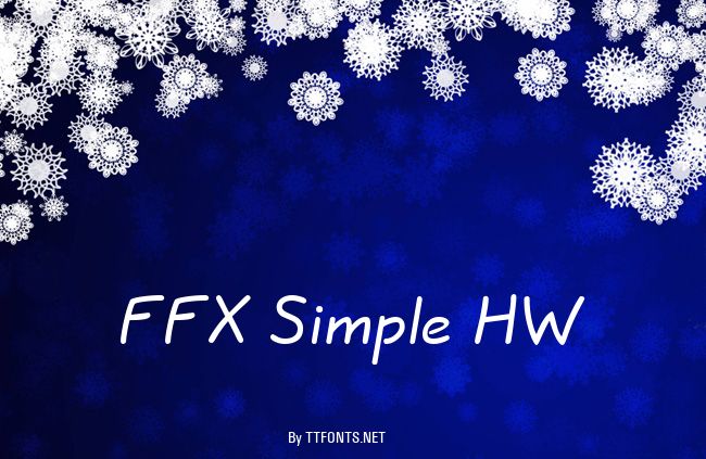 FFX Simple HW example